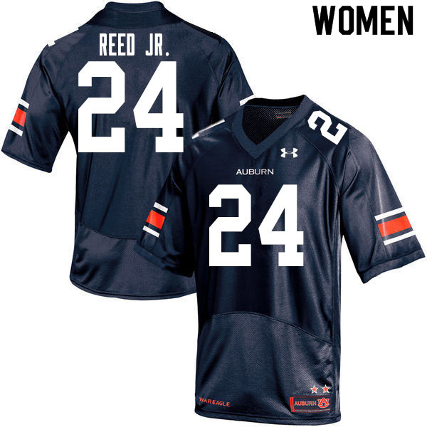 Auburn Tigers Women's Eric Reed Jr. #24 Navy Under Armour Stitched College 2020 NCAA Authentic Football Jersey IDD8574EW